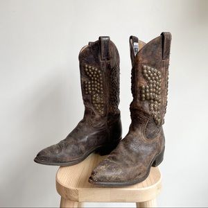 Frye Bill Studded Western Boots